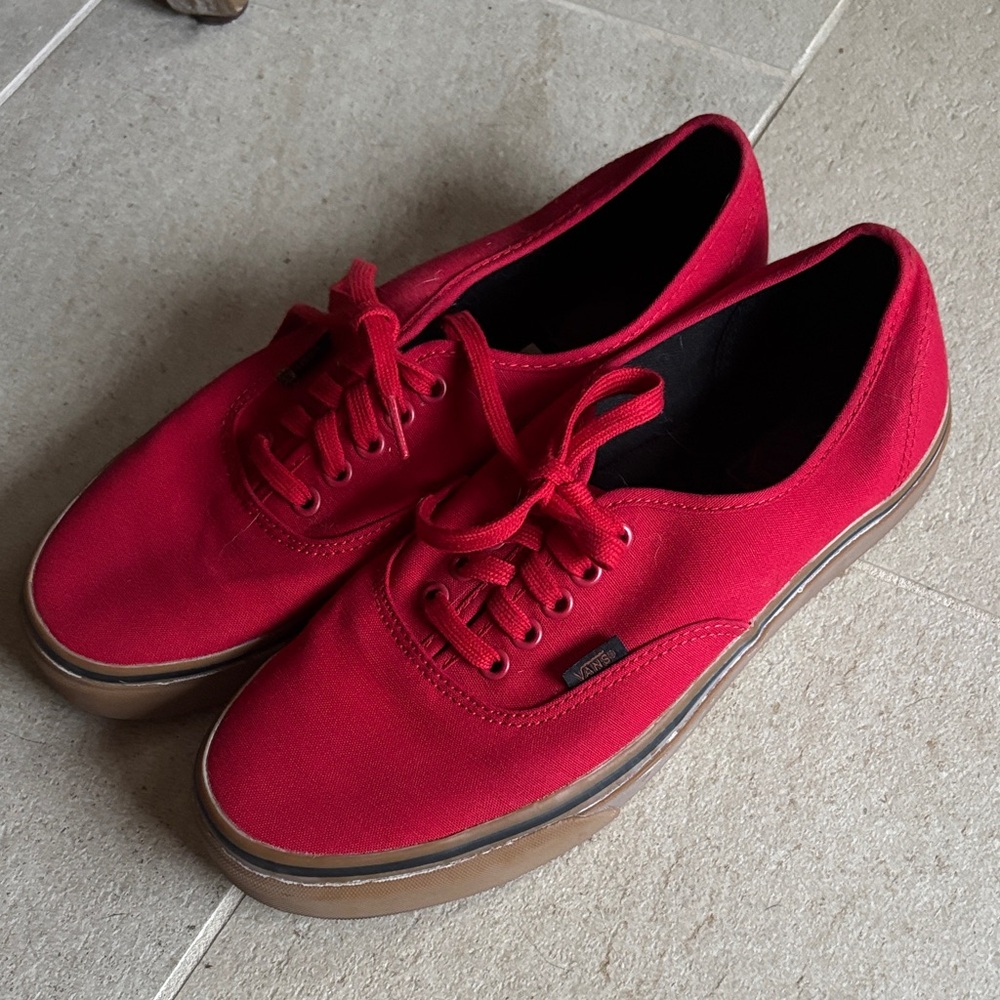 Vans Men's Bold Red Sneakers